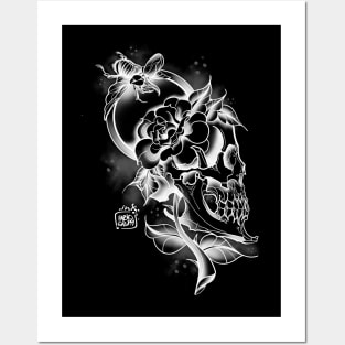 SkullFlower Posters and Art